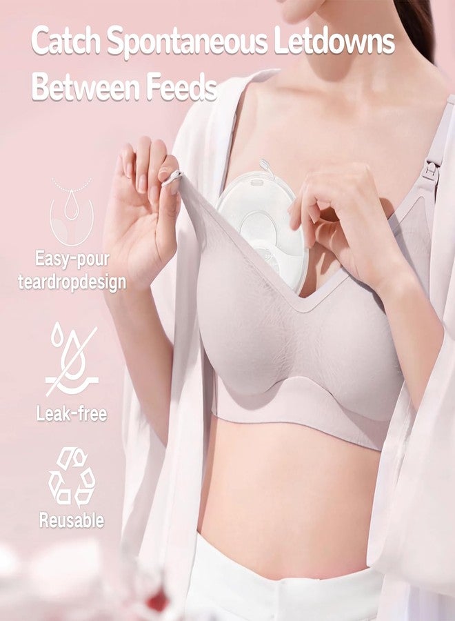 COMI Breast Milk Collector, Milk Collectors for Breastfeeding, Reusable Breast Milk Shells, Catcher Protect Sore Nipples for Breastfeeding,Made from BPA-Free and Food-Safe Silicone(2.03oz,2 Counts) - Image 3